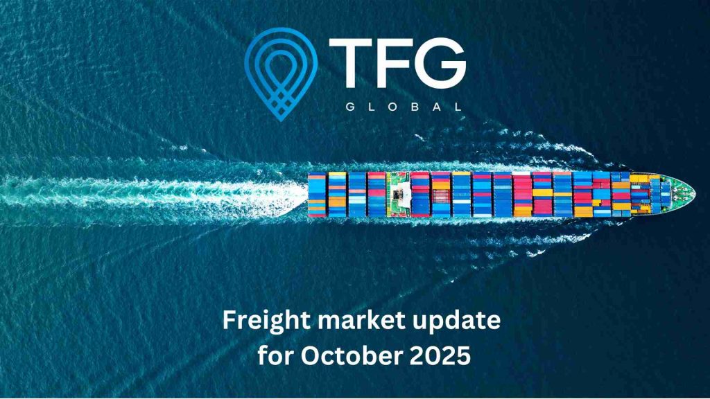 Freight Market Update October 2025, Australia shipping update, peak season freight, ocean freight rates October 2025, air freight market October 2025, global supply chain update